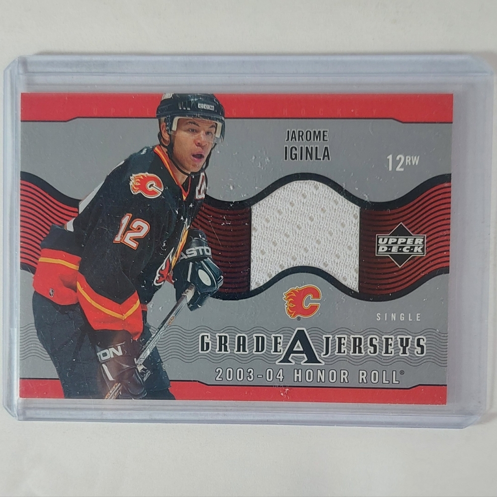 Jarome Iginla 2003/04 Upper Deck Honor Roll Grade A Game-Used Jerseys #GA-JI